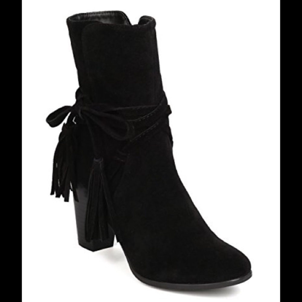 Black Lace Up Booties
